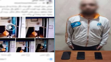 شاهد سقوط لص هاتف محمول داخل عيادة بالقاهرة بعد تداوله بالفيديو